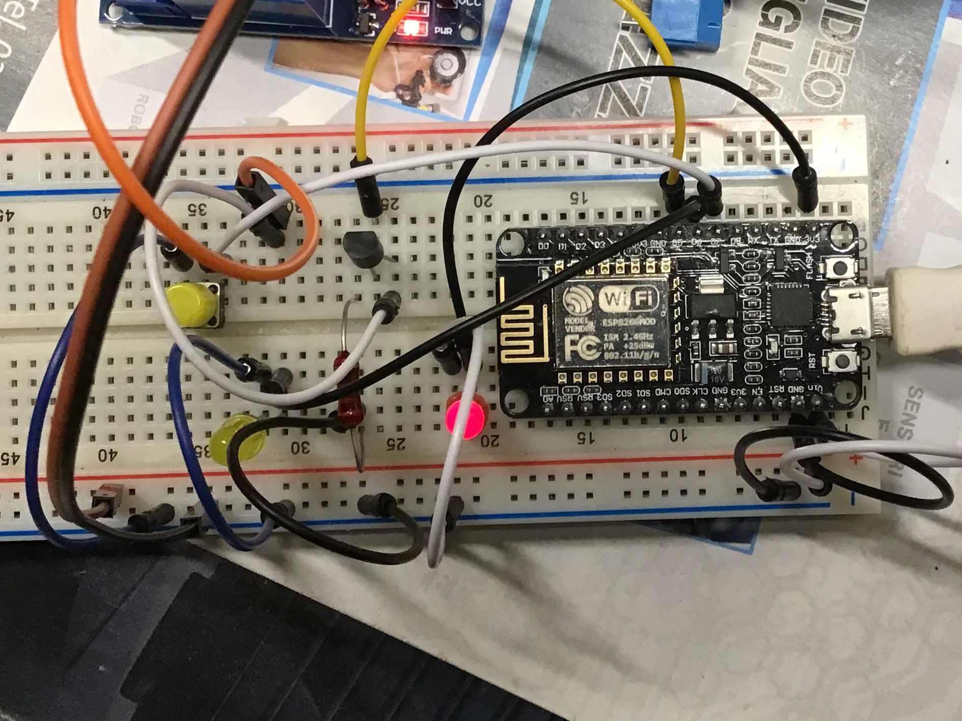 Breadboard progetto irrigatore